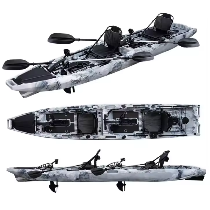 Kayak Pancing Tandem Ganda LSF - Fishing Kayak Pedal Drive ulasan dan harga