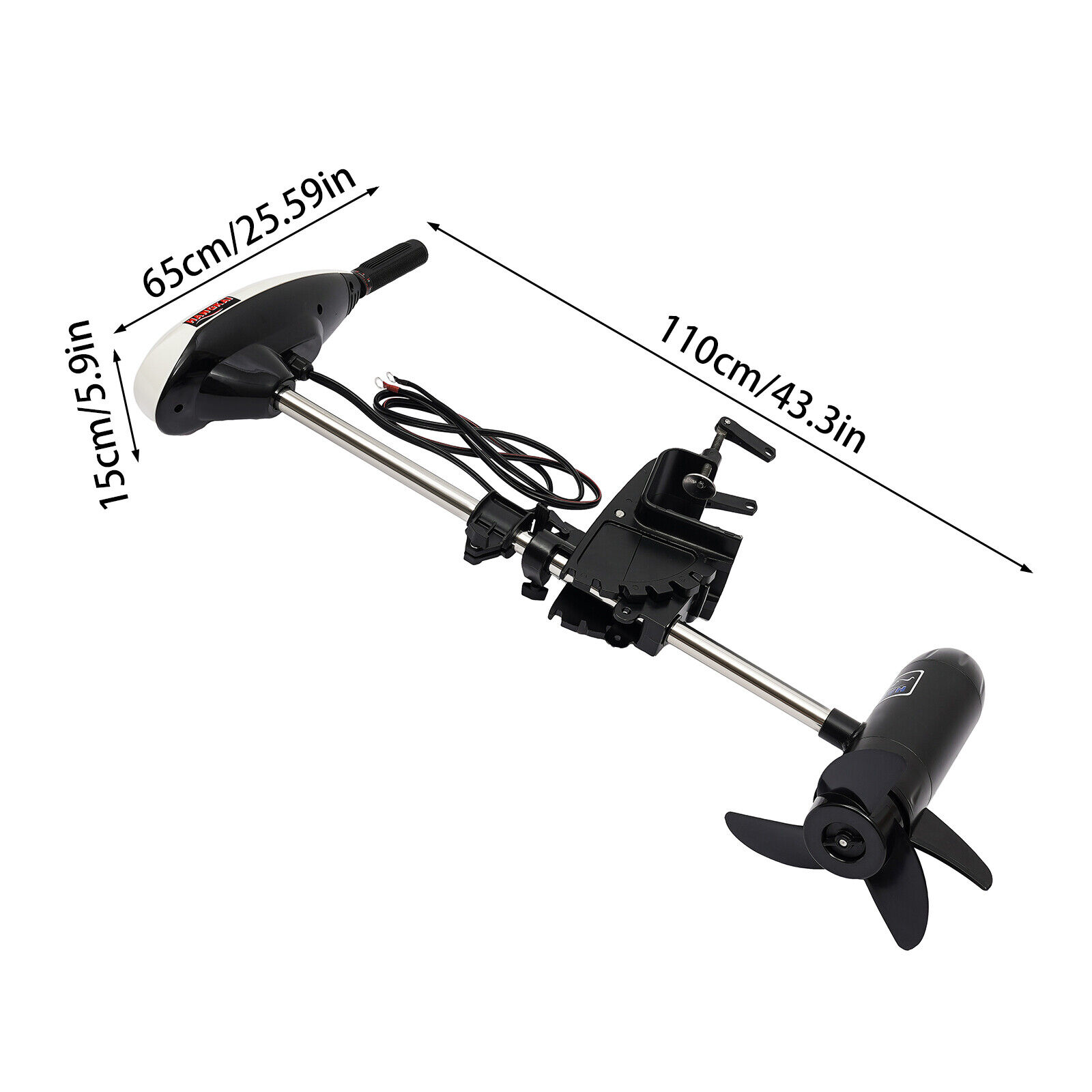 Motor Tempel Listrik 12V 65LBS - Fishing Kayak Trolling Motor ulasan dan harga